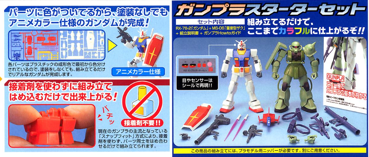 Bandai 1/144 HG Gunpla Starter Set: RX-78-2 Gundam Vs. Zaku II