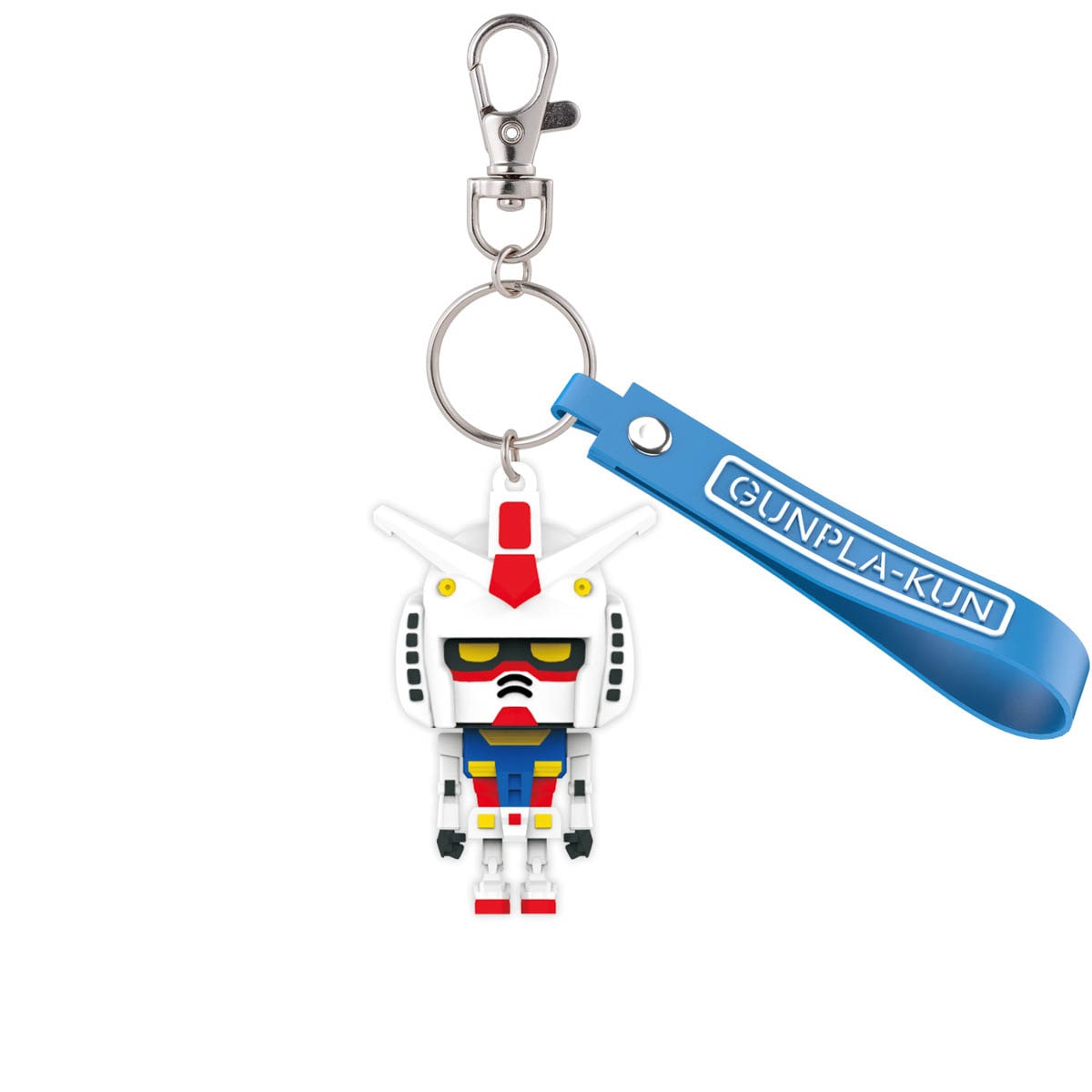 Bandai Gunpla-Kun 3D Rubber Mascot Keychain (Mobile Suit Gundam
