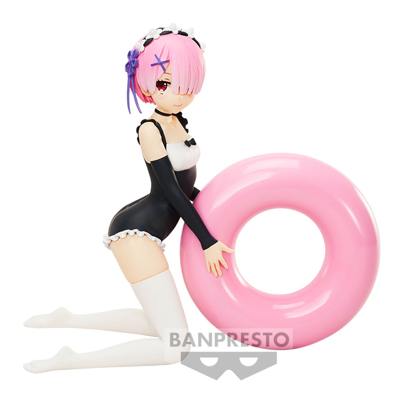 QAHEART Re:Zero Rem Figure - Swimsuits Version PVC Statue, 10cm & 13cm, Anime Collectible