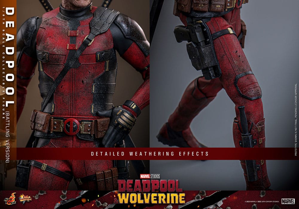 Deadpool battling version Hot toys デッドプール1 Movie Masterpiece