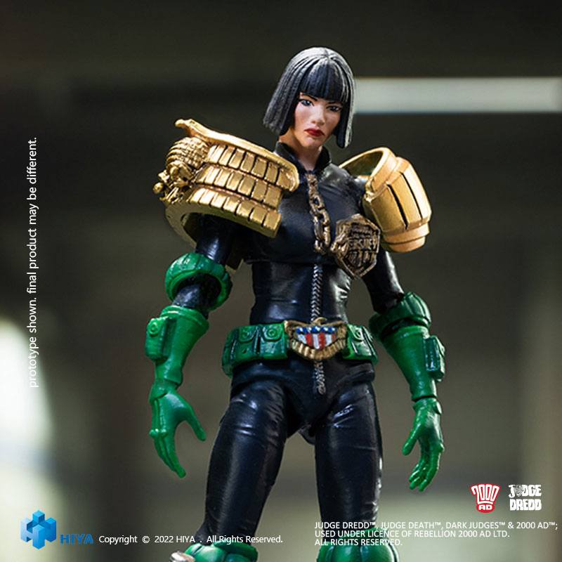 Figurine Judge Dredd – Hiya Toys – Échelle 1:12 – PVC Plastique – Collection