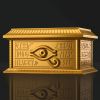 ULTIMAGEAR Millennium Puzzle Storage Box Gold Sarcophagus (Yu-Gi-Oh!) Image