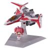 Tiny Session Vehicle mit VF-31C Siegfried (Mirage Farina Jenius Use) with Makina Nakajima Action Figure (Macross Delta) Image