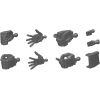 Builders Parts HD: MS Hand 01 - 1/144 Scale EFSF Size Regular (Dark Gray) Additional Thumbnail 3