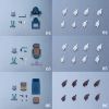 G.M.G. Earth Federation Forces 04-06 Normal Suit Solders & Sayla Mass Set with Bonus Head Parts (Mobile Suit Gundam) Additional Thumbnail 5
