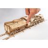 Ugears 3D Wooden Puzzle V-Express Steam Train with Tender Additional Thumbnail 8