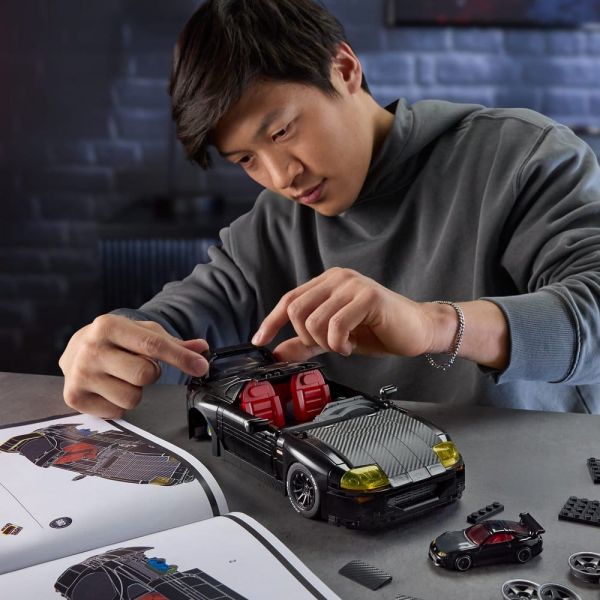 Hot Wheels Elite Mattel Brick Shop Building Set 1/16 '94 Toyota Supra MKIV Additional Image 1