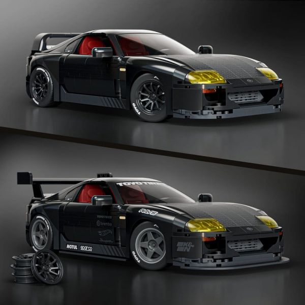 Hot Wheels Elite Mattel Brick Shop Building Set 1/16 '94 Toyota Supra MKIV Additional Image 2
