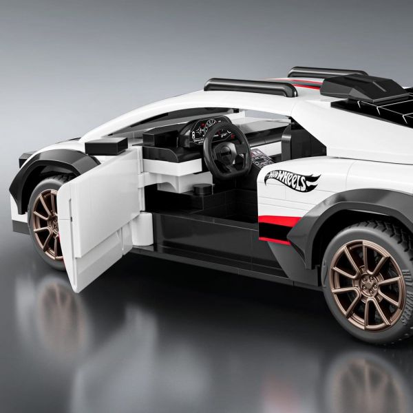 Hot Wheels Speed Mattel Brick Shop Building Set 1/32 Lamborghini Hurac&aacute;n Sterrato Additional Image 5