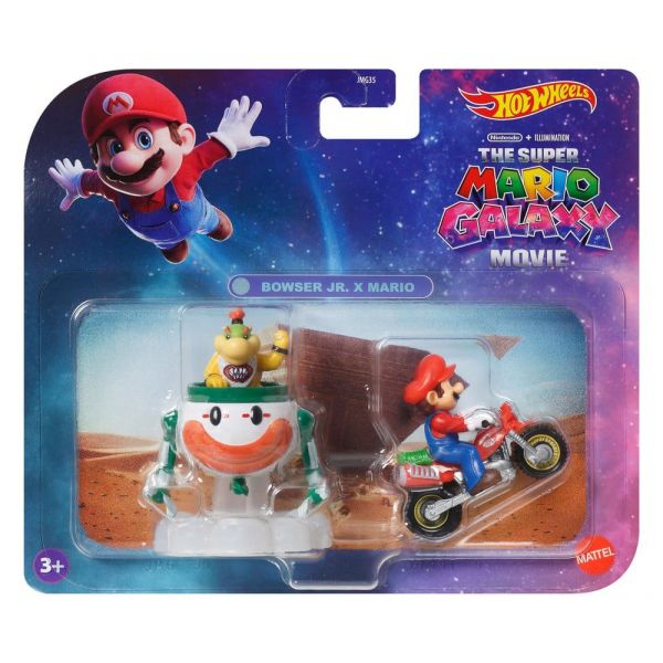Hot Wheels Die-Cast Vehicles 2-Pack 1/64 Mario & Bowser Jr. (Super Mario) Additional Image 5