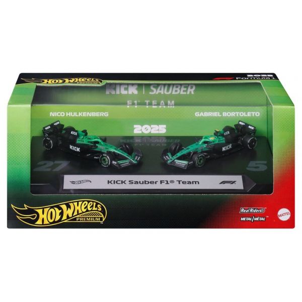 Formula 1 Hot Wheels Premium Die-Cast Vehicles 2-Pack 1/64 KICK Sauber Team Additional Image 1