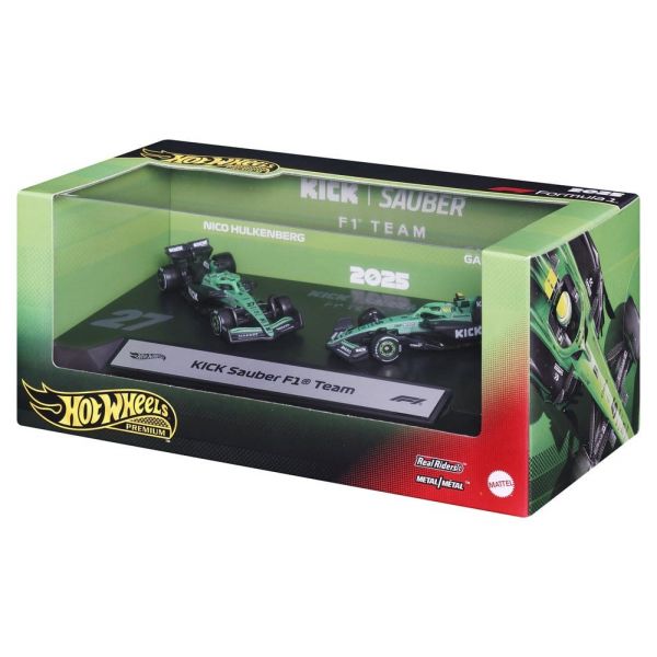 Formula 1 Hot Wheels Premium Die-Cast Vehicles 2-Pack 1/64 KICK Sauber Team Additional Image 6