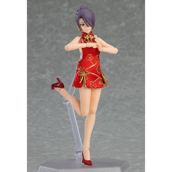 figma Female Body (Mika) with Mini Skirt Chinese Dress (Original Character) Additional Image 2