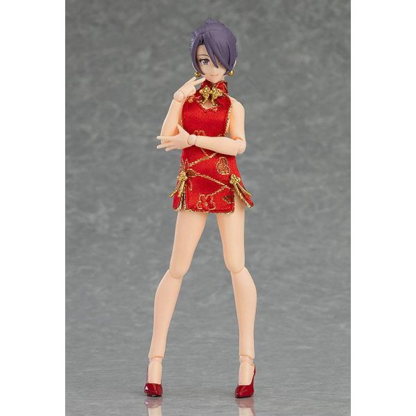 figma Female Body (Mika) with Mini Skirt Chinese Dress (Original Character) Additional Image 3