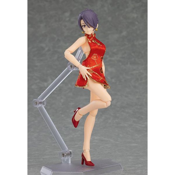 figma Female Body (Mika) with Mini Skirt Chinese Dress (Original Character) Additional Image 4