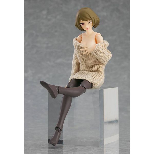 figma Female Body (Chiaki) with Off-the-Shoulder Sweater Dress (Original Character) Additional Image 2