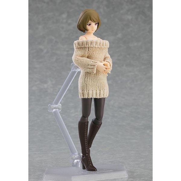 figma Female Body (Chiaki) with Off-the-Shoulder Sweater Dress (Original Character) Additional Image 3