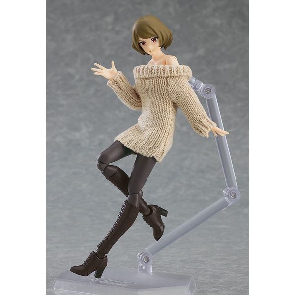 figma Female Body (Chiaki) with Off-the-Shoulder Sweater Dress (Original Character) Additional Image 6