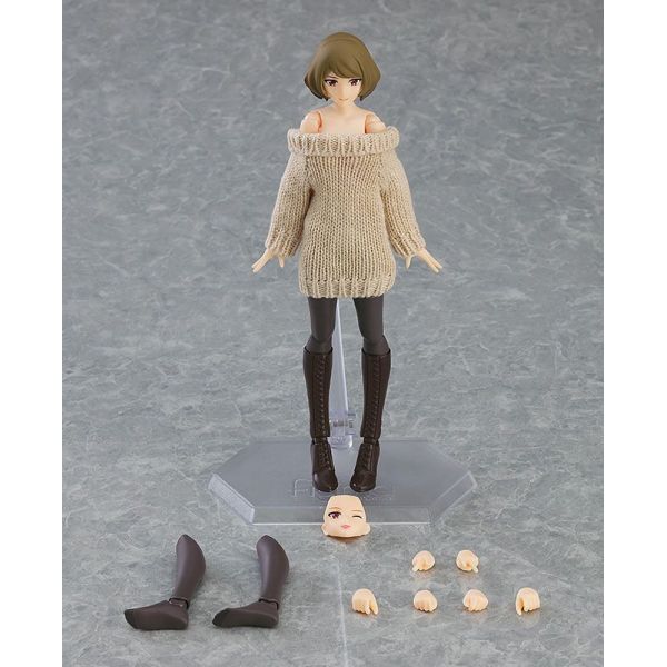 figma Female Body (Chiaki) with Off-the-Shoulder Sweater Dress (Original Character) Additional Image 7