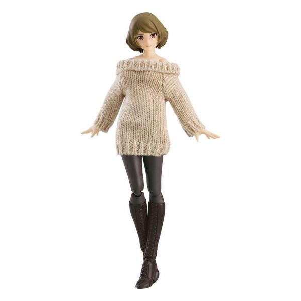 figma Female Body (Chiaki) with Off-the-Shoulder Sweater Dress (Original Character) Main Image