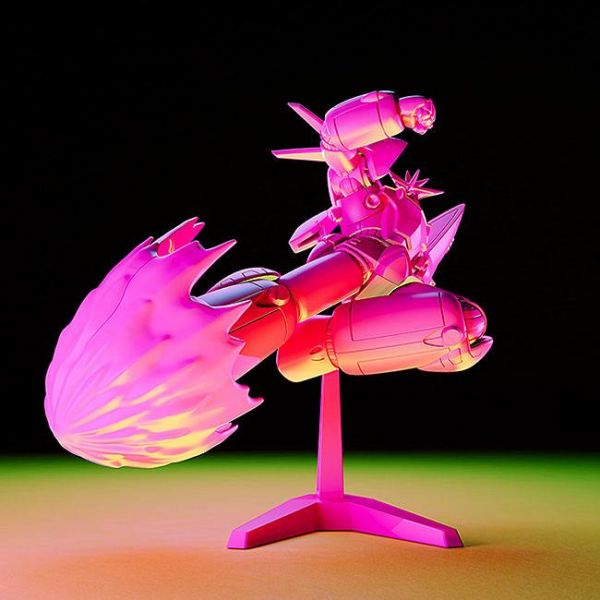 PLAMAX MF-64: minimum factory Gunbuster Super Inazuma Kick/RX-7 Inazuma Kick Effect Color Ver. Model Kit (Gunbuster) Additional Image 1