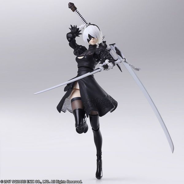 NieR:Automata Bring Arts YoRHa No.2 Model B / 2B Version 2.0 (Reissue) Additional Image 2