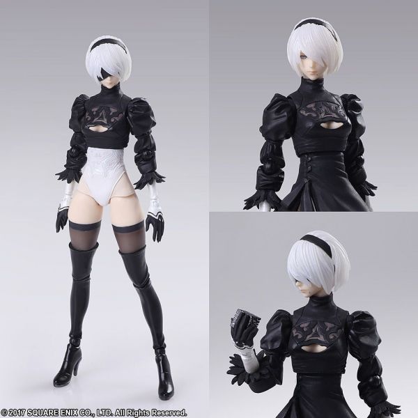 NieR:Automata Bring Arts YoRHa No.2 Model B / 2B Version 2.0 (Reissue) Additional Image 6