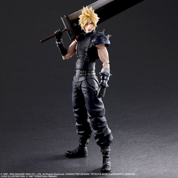 Cloud Strife Ver. 2 -  Play Arts Kai Action Figure  (Final Fantasy VII Remake) Additional Image 2