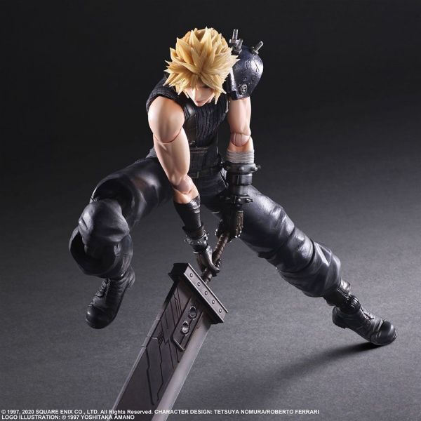 Cloud Strife Ver. 2 -  Play Arts Kai Action Figure  (Final Fantasy VII Remake) Additional Image 4
