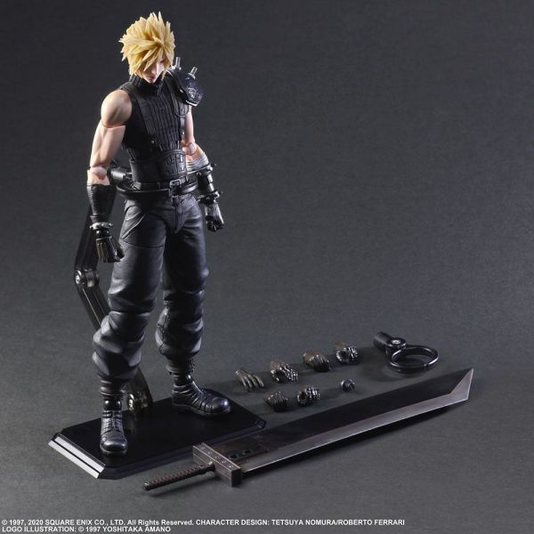 Cloud Strife Ver. 2 -  Play Arts Kai Action Figure  (Final Fantasy VII Remake) Additional Image 6