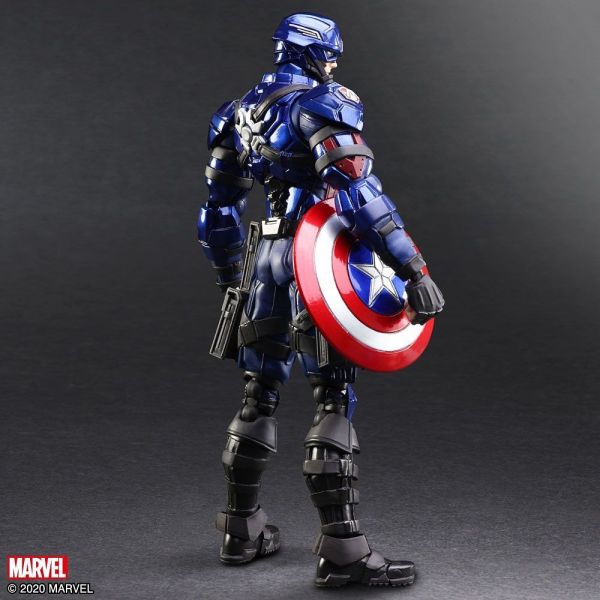 Captain America Designed By Tetsuya Nomura - Marvel Universe Variant Bring Arts Action Figure Additional Image 1