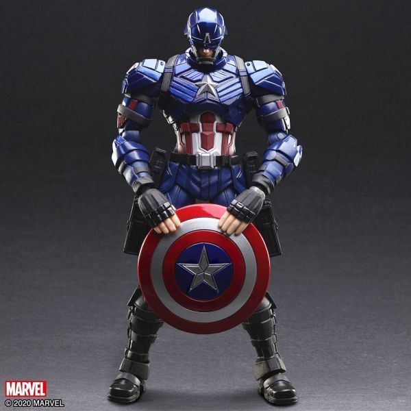 Captain America Designed By Tetsuya Nomura - Marvel Universe Variant Bring Arts Action Figure Additional Image 2