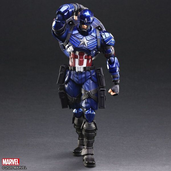 Captain America Designed By Tetsuya Nomura - Marvel Universe Variant Bring Arts Action Figure Additional Image 3