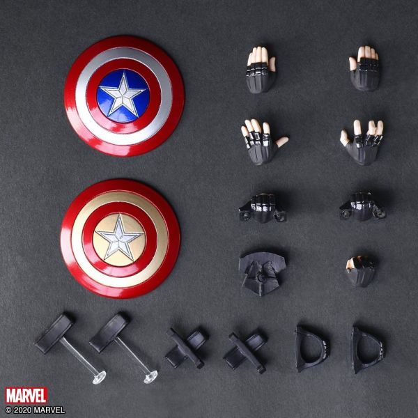 Captain America Designed By Tetsuya Nomura - Marvel Universe Variant Bring Arts Action Figure Additional Image 7