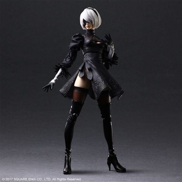 2B YoRHa No.2 Type B Deluxe Ver. - Play Arts Kai Action Figure (Nier: Automata) Additional Image 2