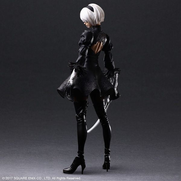 2B YoRHa No.2 Type B Deluxe Ver. - Play Arts Kai Action Figure (Nier: Automata) Additional Image 3