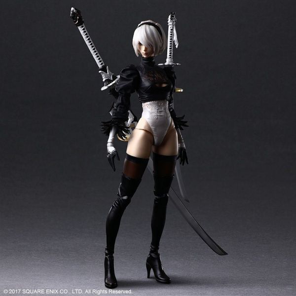 2B YoRHa No.2 Type B Deluxe Ver. - Play Arts Kai Action Figure (Nier: Automata) Additional Image 5