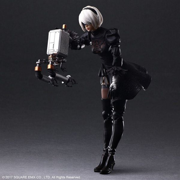2B YoRHa No.2 Type B Deluxe Ver. - Play Arts Kai Action Figure (Nier: Automata) Additional Image 6