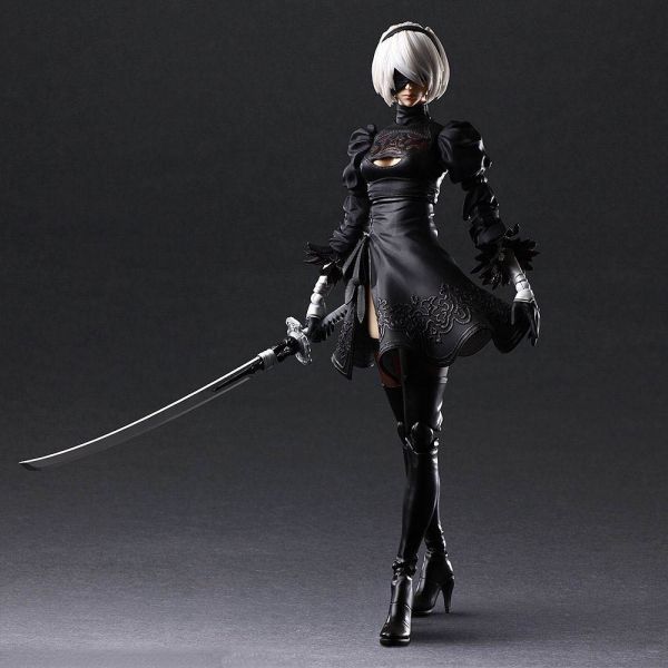 2B YoRHa No.2 Type B Deluxe Ver. - Play Arts Kai Action Figure (Nier: Automata) Main Image