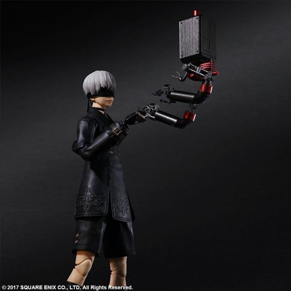 9S YoRHa No.9 Type S Deluxe Ver. - Play Arts Kai Action Figure (Nier: Automata) Additional Image 2