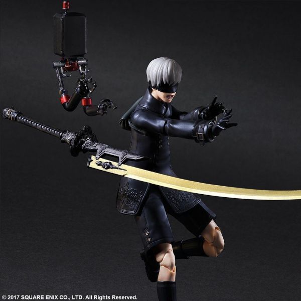 9S YoRHa No.9 Type S Deluxe Ver. - Play Arts Kai Action Figure (Nier: Automata) Additional Image 3
