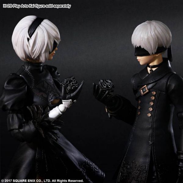 9S YoRHa No.9 Type S Deluxe Ver. - Play Arts Kai Action Figure (Nier: Automata) Additional Image 8