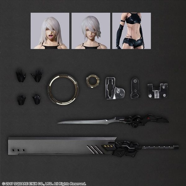 A2 YoRHa Type A No.2 Deluxe Ver. - Play Arts Kai Action Figure (Nier: Automata) Additional Image 7