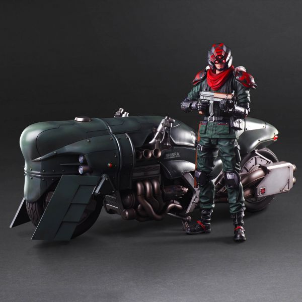 PLAY ARTS Kai Shinra Elite Security Officer & Bike Set (Final Fantasy VII Remake) Main Image