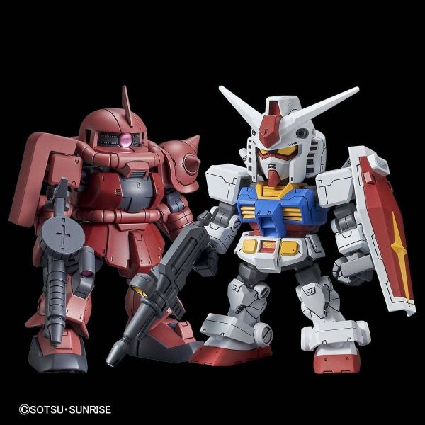 SD Gundam Cross Silhouette RX-78-2 Gundam & Char's Zaku II Image