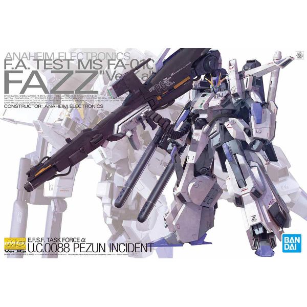 MG Gundam FA-010-A FAZZ Ver.Ka (Gundam Sentinel) Additional Image 7