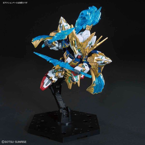 SD Zhao Yun 00 Gundam with Ao Ryusuke Motorcycle (SD Gundam Sangoku Soketsuden) Additional Image 2