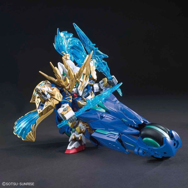 SD Zhao Yun 00 Gundam with Ao Ryusuke Motorcycle (SD Gundam Sangoku Soketsuden) Additional Image 3