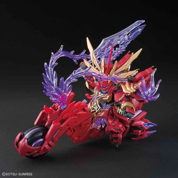 SD Lu Bu Sinanju with Chituma "Red Hare" Motorcycle (SD Gundam Sangoku Soketsuden) Additional Image 6