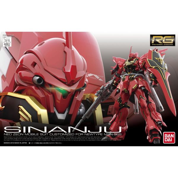 RG Sinanju (Mobile Suit Gundam Unicorn) Additional Image 8